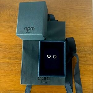 APM Monaco small hoop earrings in silver